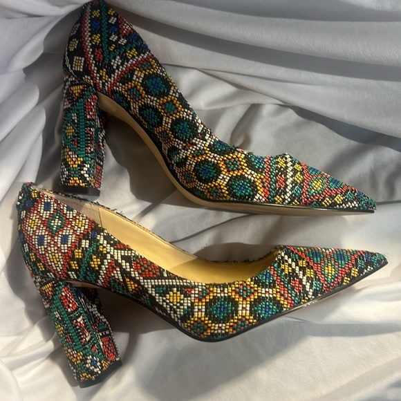 IVANKA TRUMP BEADED HEELS - Picture 3 of 8